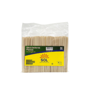 Mezcladores de Madera El Sol x 500Ud